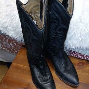Black cowboy boots